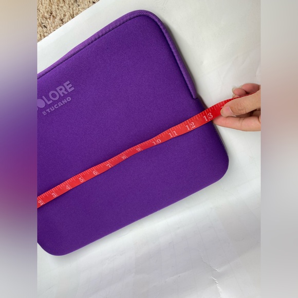 COLORE STUCANO PURPLE SECOND SKIN SLEEVE CARRYING CASE FOR NOTEBOOK 13" x 10" - Picture 8 of 9